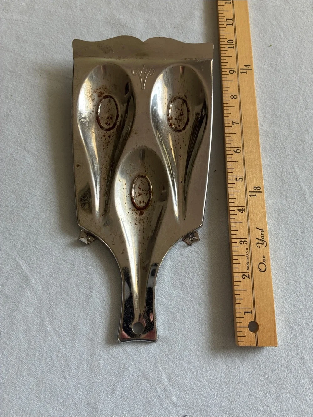 Source Unknown Vintage Silver Spoon Rest Holder